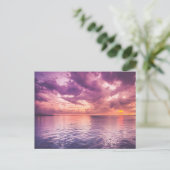 Ocean Sunset Inspirerend Briefkaart (Staand voorkant)