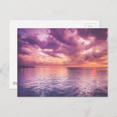 Ocean Sunset Inspirerend Briefkaart (Voorkant / Achterkant)