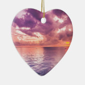 Ocean Sunset Inspirerend Keramisch Ornament (Rechts)