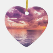 Ocean Sunset Inspirerend Keramisch Ornament (Voorkant)