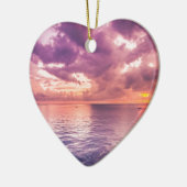 Ocean Sunset Inspirerend Keramisch Ornament (Links)