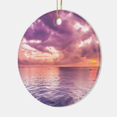 Ocean Sunset Inspirerend Keramisch Ornament (Links)