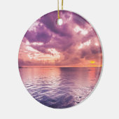 Ocean Sunset Inspirerend Keramisch Ornament (Links)