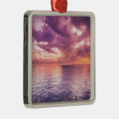 Ocean Sunset Inspirerend Metalen Ornament (Rechts)