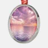 Ocean Sunset Inspirerend Metalen Ornament (Links)