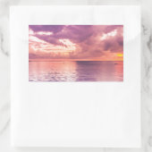 Ocean Sunset Inspirerend Rechthoekige Sticker (Tas)