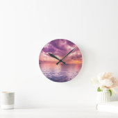 Ocean Sunset Inspirerend Ronde Klok (Huis)