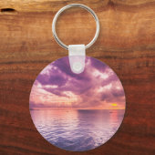 Ocean Sunset Inspirerend Sleutelhanger (Voorkant)
