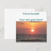 Ocean Sunset Kaart (Voorkant / Achterkant)