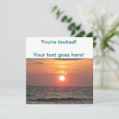 Ocean Sunset Kaart (Staand voorkant)
