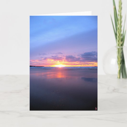 Ocean Sunset Kaart (Voorkant)