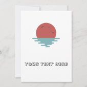 Ocean Sunset Kaart (Voorkant)