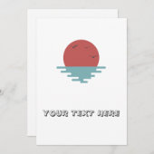 Ocean Sunset Kaart (Voorkant / Achterkant)