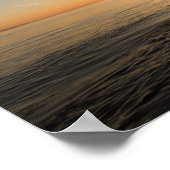 Ocean Sunset Kayak Canoe Inspirerend Quote Poste Poster (Hoek)