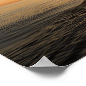 Ocean Sunset Kayak Canoe Inspirerend Quote Poste Poster (Hoek)