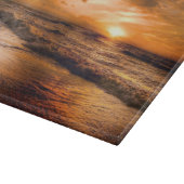 Ocean Sunset Landscape Glass Cutting Board Snijplank (Hoek)
