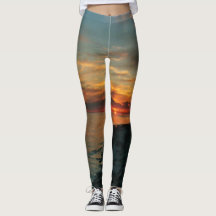 Ocean Sunset leggings