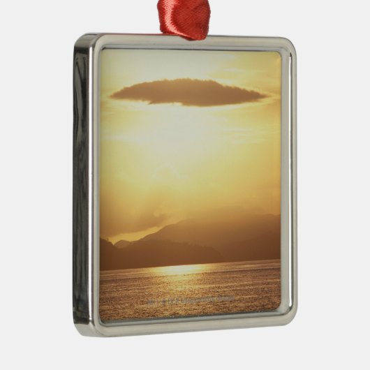 Ocean sunset metalen ornament (Rechts)