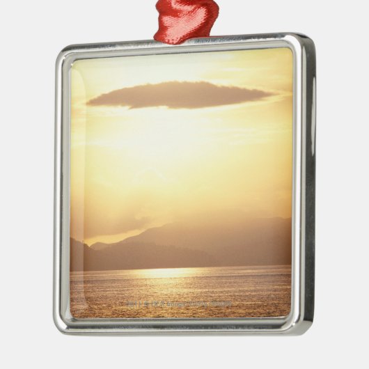 Ocean sunset metalen ornament (Links)