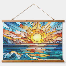 Ocean Sunset mozaïek kunst Hangend Wandkleed