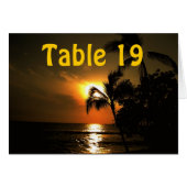 Ocean Sunset Numbered Table (Voorkant Horizontaal)