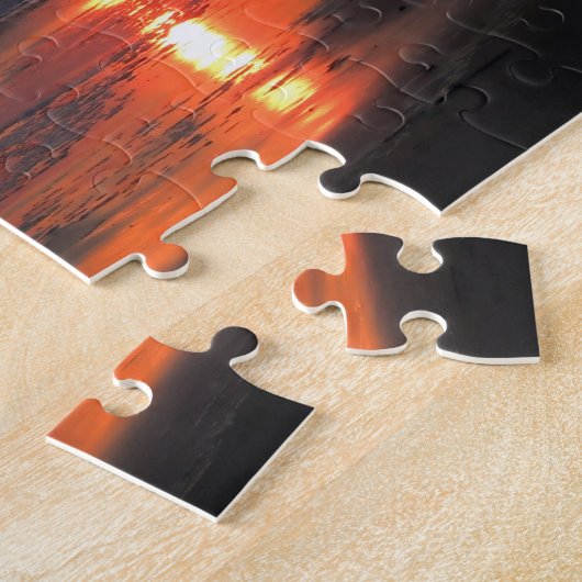 Ocean Sunset - Oak Island, NC Legpuzzel (Zijkant)