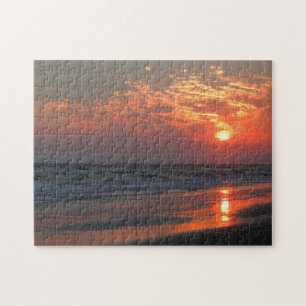 Ocean Sunset - Oak Island, NC Legpuzzel