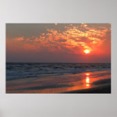 Ocean Sunset - Oak Island, NC Poster (Voorkant)