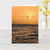 Ocean Sunset op Hawaï Kaart (Gele Bloem)