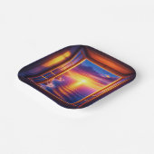 Ocean Sunset Papieren Bordje (Gebogen)