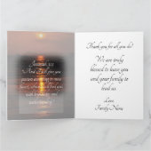 Ocean Sunset Pastor appreciatie Bedankkaart (Binnen)