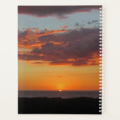 Ocean Sunset Photo Pacific Coast Setting Sun Planner (Achterkant)