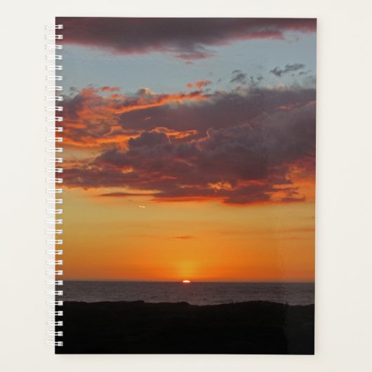 Ocean Sunset Photo Pacific Coast Setting Sun Planner (Voorkant)
