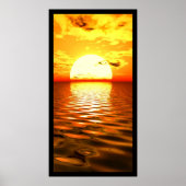 Ocean Sunset Poster (Voorkant)