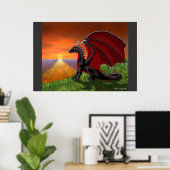 Ocean Sunset Poster (Thuiskantoor)