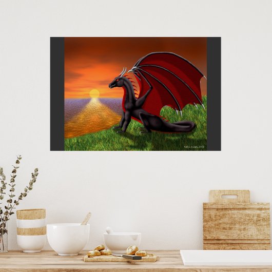 Ocean Sunset Poster (Keuken)