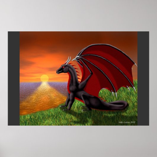 Ocean Sunset Poster (Voorkant)