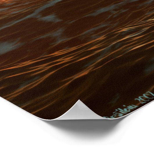 Ocean Sunset Poster (Hoek)