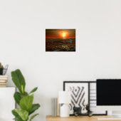 Ocean Sunset Poster (Thuiskantoor)