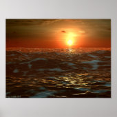 Ocean Sunset Poster (Voorkant)