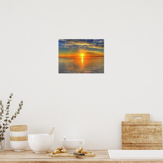 Ocean Sunset Poster (Keuken)