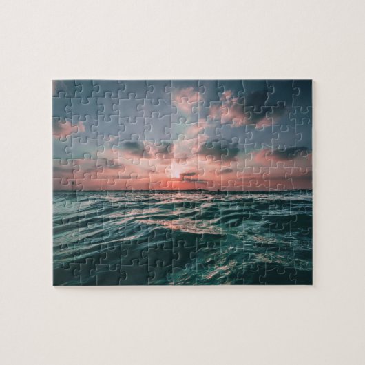Ocean Sunset puzzel Legpuzzel (Horizontaal)