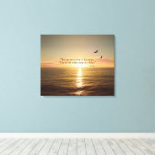 OCEAN SUNSET QUOTE CANVAS AFDRUK (Insitu (Houten vloer))