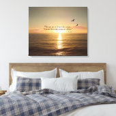 OCEAN SUNSET QUOTE CANVAS AFDRUK (Insitu (Slaapkamer))