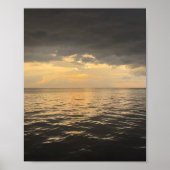 Ocean Sunset Reflection Photography -Beautiful Sea Poster (Voorkant)