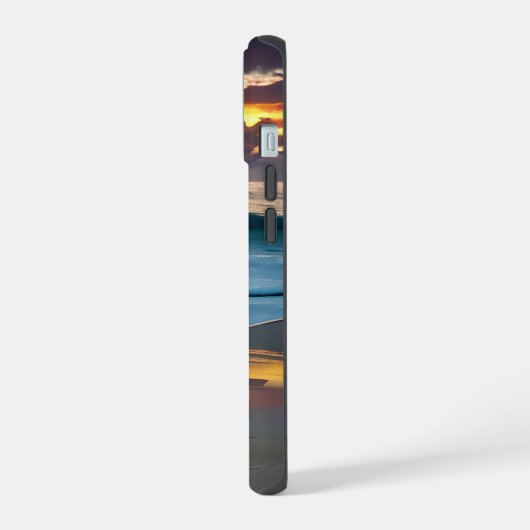 Ocean Sunset Reflection Telefoon Case iPhone 15 Case (Linkerkant)