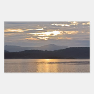 Ocean sunset scene sticker