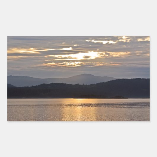 Ocean sunset scene sticker (Voorkant)