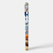Ocean Sunset Seashell iPhone Case Coastal Art (Achterkant / Links)