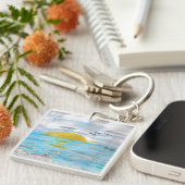 Ocean Sunset Sleutelhanger (Voorkant Rechts)